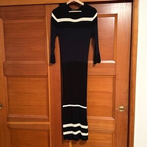 James Perse Cotton Terry Stripe Dress